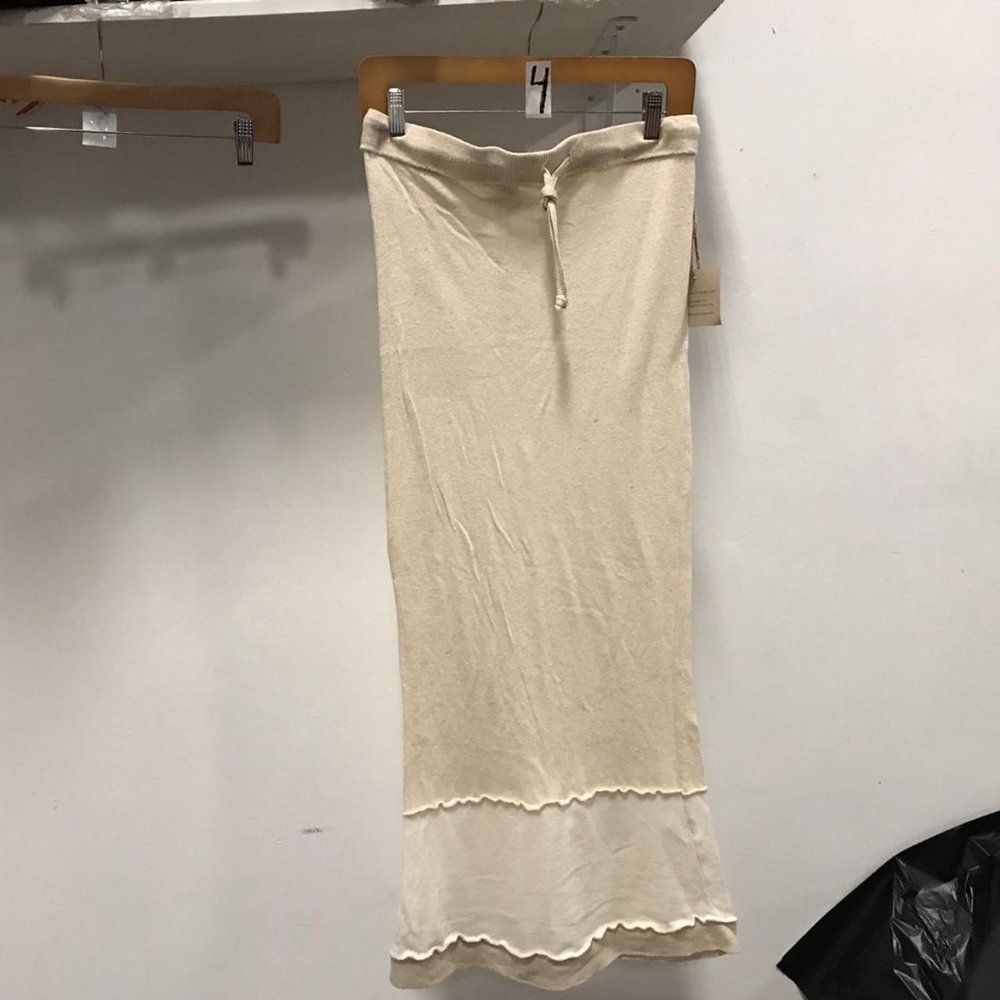 $129 NWT R&R SURPLUS DAMAGE long skirt Bottom cream soft unique rare